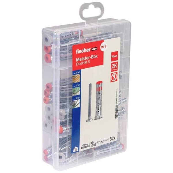 Fischer MeisterboX DuoHM TX Dowel för ihåliga kroppar 55 mm 573644 52 st.