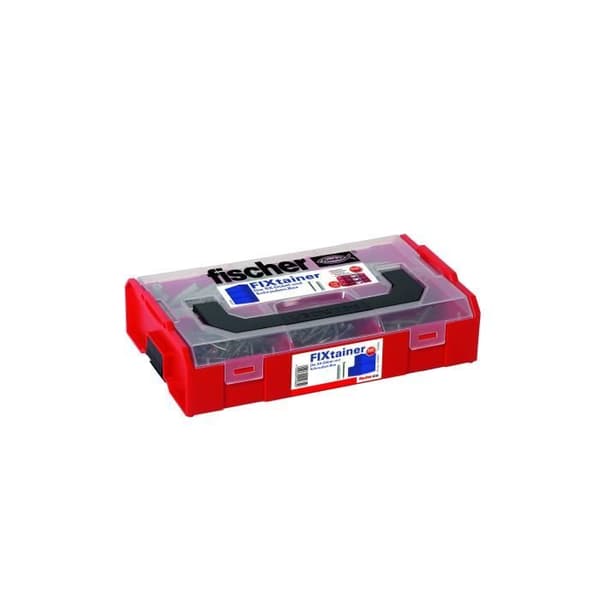 Skruv- och expanderpluggburk - Fischer - FIXtrainer SX - 210 delar - Metall - Plastikt