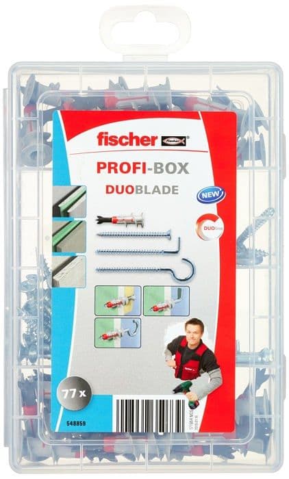 Ankare - enkel fixering Fischer - 548859 - FIXtainer DB +T+ alcayata + gancho (77 u)