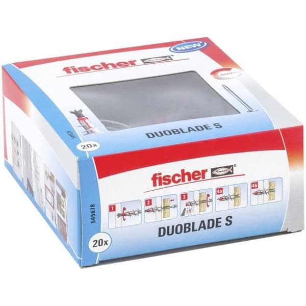 Kombinationsplugg - FISCHER - DuoBlade - Självborrare - Förpackning om 20 - 40 mm