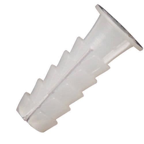 Wolfpack vit plastpinne 5 mm. (25 enheter
