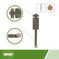 Miniatyrbild 2 av 4: Goupille Amig - 6956 - | Loquet 3700 | 400 mm | Mässing | Läder