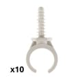 Miniatyrbild 5 av 5: Pack med 10 klipp med pluggar Ø25mm - Grå - Zenitech