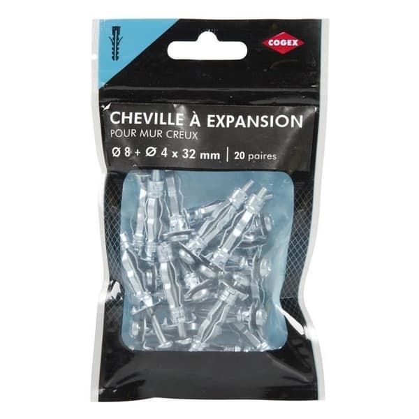 COGEX Expansionsankel i metall - 20 par