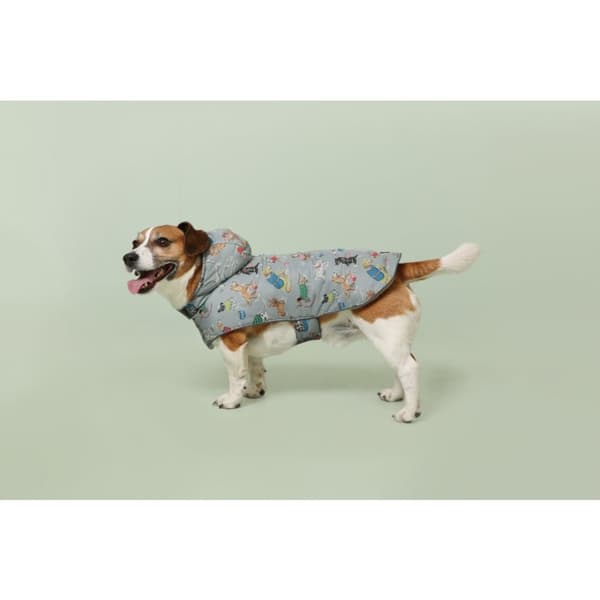 Cath Kidston Dog Rain Mac med fleece indvendig og lædermærke