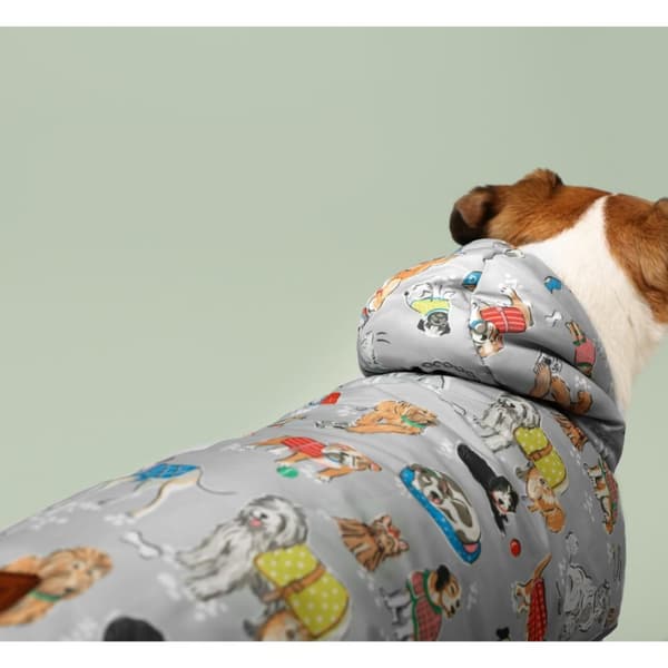 Cath Kidston Dog Rain Mac med fleece indvendig og lædermærke