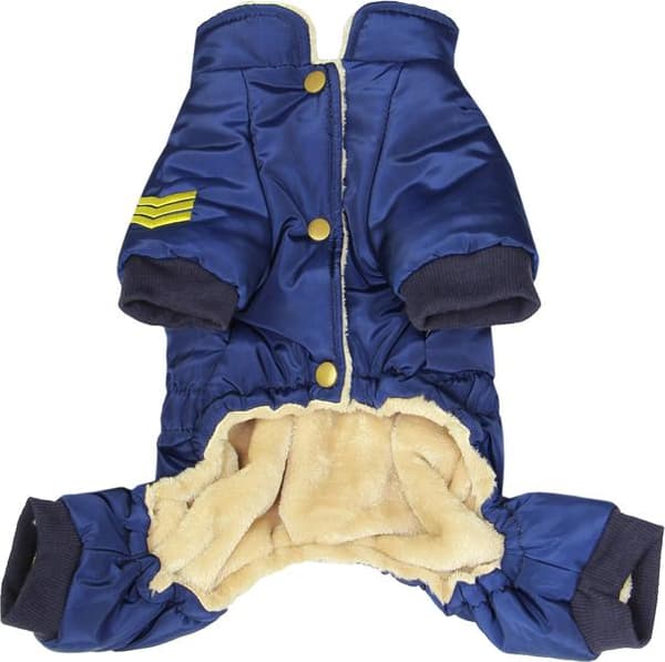 Air Force HundOverall Navy Hundkläder Hundvinteroverall för hund