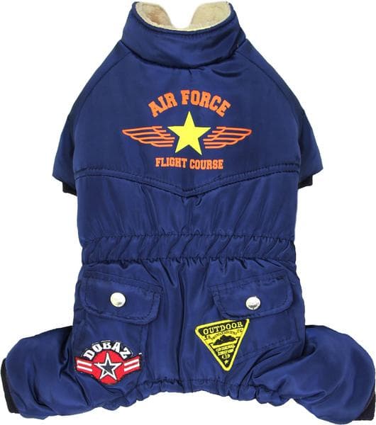 Air Force HundOverall Navy Hundkläder Hundvinteroverall för hund