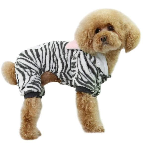 Fleeceoverall Tiger Grå Hundkläder