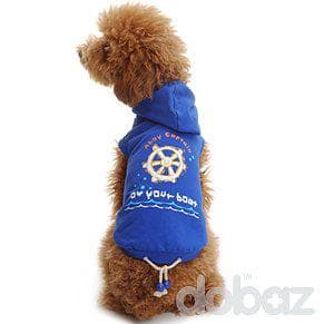 Hundtröja Hoodie Blå Hundkläder
