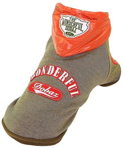 Sportig Hundtröja Hoodie med huva Hundkläder för hunden Brun