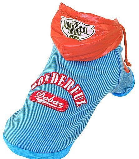 Sportig Hundtröja Hoodie med huva Hundkläder för hunden Blå