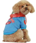 Miniatyrbild 1 av 6: Sportig Hundtröja Hoodie med huva Hundkläder för hunden Blå