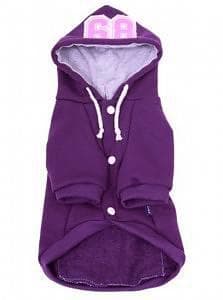 Hoodie Tröja Lila dobaz Hundkläder för hunden