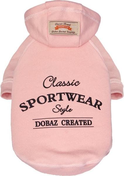 Hundkläder Hoodie Rosa kläder för hunden Rosa S