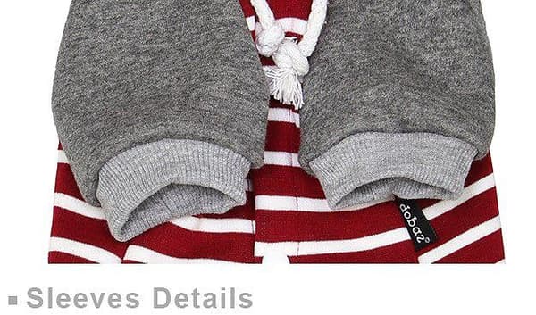 HundHoodie fodrad röd Hundtröja Hundkläder