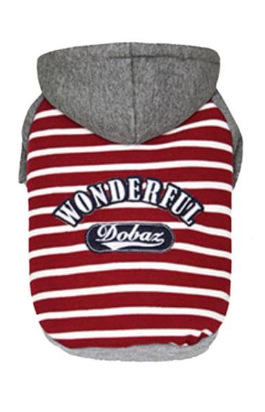 HundHoodie fodrad röd Hundtröja Hundkläder