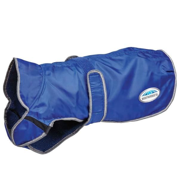 Weatherbeeta Comfitec Windbreaker Free Deluxe Dog Coat Dark Blue/Grey/White 50cm