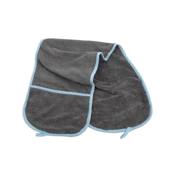 Furrish Microfleece handduk för hund Black/Blue One Size