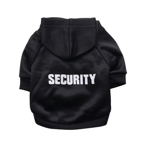 Sweat déguisement - Säkerhet - Svart - För hund och katt - Max storlek 29 cm - Mjuk sweatshirt