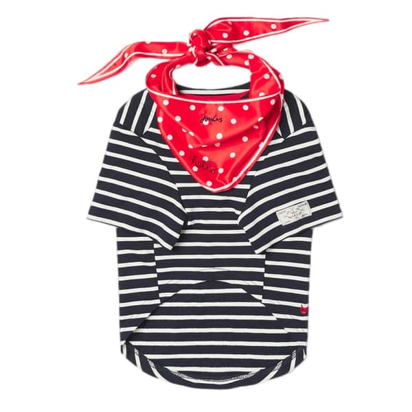 Joules Harbour Dog Top sæt Black/White/Red M