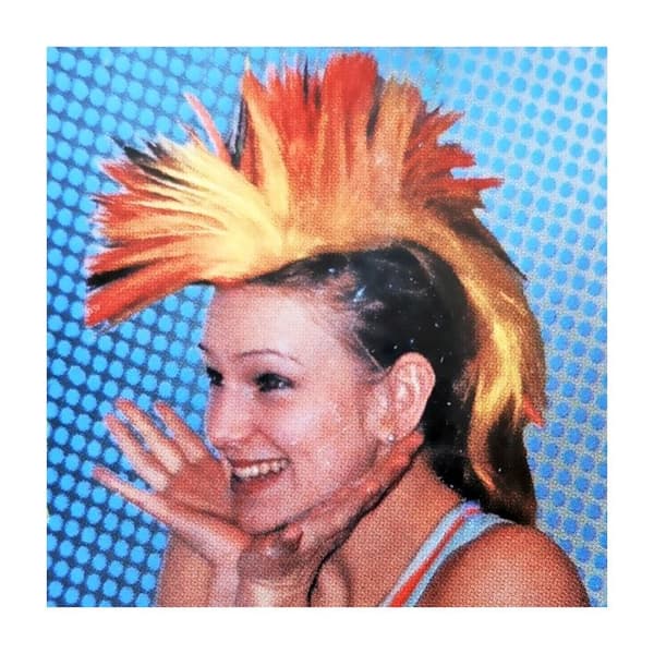 Punk Tyskland färg kostym Mohawk peruk