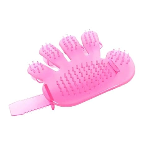 Pelsbørste for kjæledyr, rosa