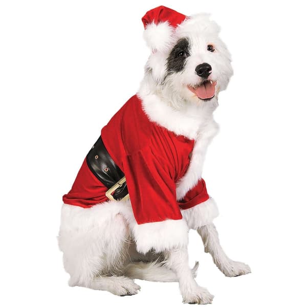 Bristol Novelty Santa Claus Dog Costume Red/White/Black S