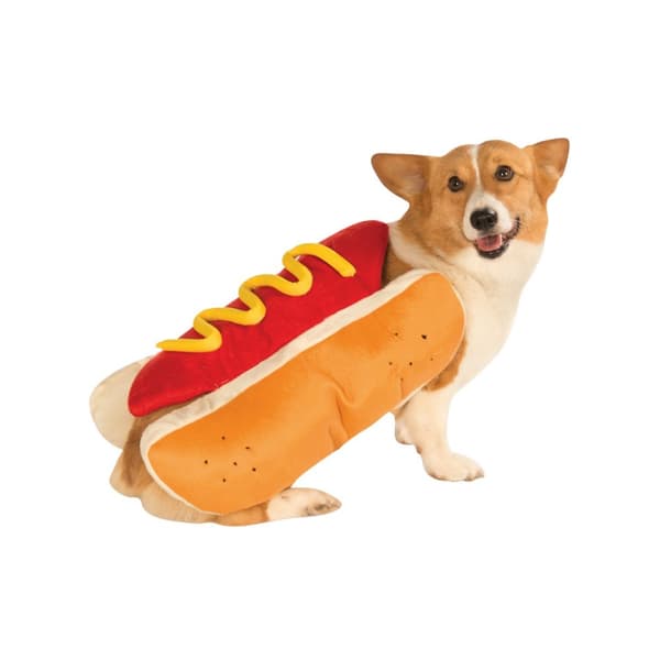 Bristol Novelty Hot Dog Dog Costume Brown/Red/Yellow XL