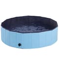 Miniatyrbillede 1 af 11: Rootz Pet Swimming Pool - Hundepool - Soppebassin - Swimming Pool - Hundebad - Sammenklappelig - PVC+ Træ - Blå
