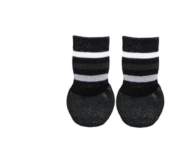 Hundstrumpor, halkfria, m–l, 2 st, svarta, Trixie