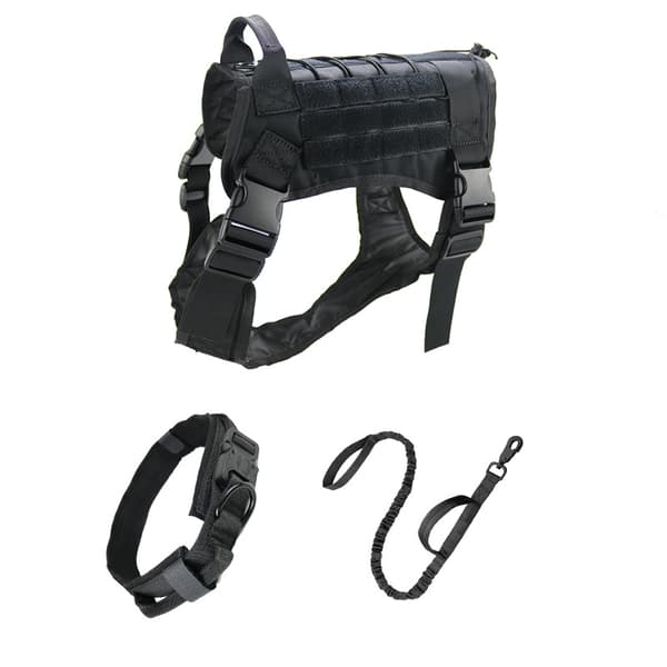 INF Tactical hundesele Service Hunde Sele i tre dele