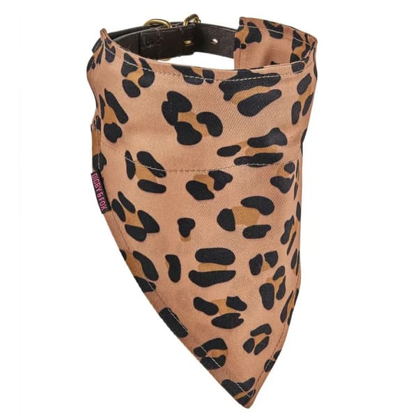 Digby & Fox Hundbandana med leopardmönster