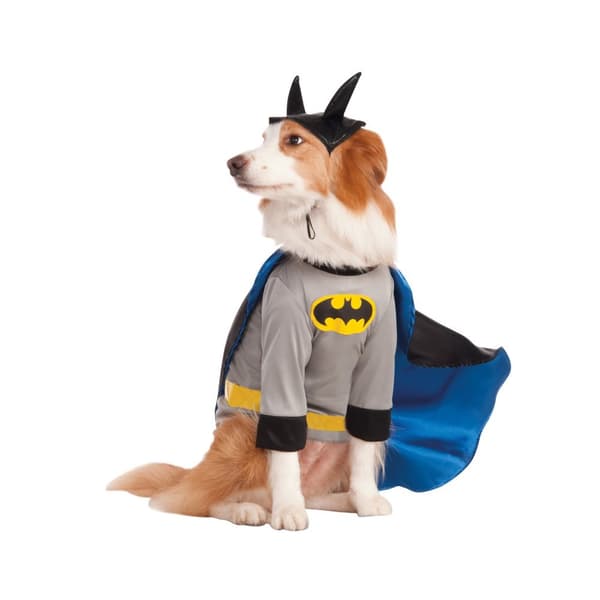 Batman Dog Costume Grey/Blue/Black XXL-22in-32in-36in