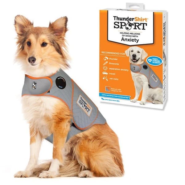 Thundershirt kappa - jacka - SPTGL-T01 - Dogs Anti-ångest jacka för hundar, Platina, storlek L 18,6 till 29 kg