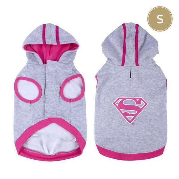 Supergirl hundtröja - SUPER GIRL - Storlek S - Grå - Hund