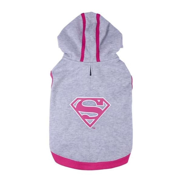 Supergirl hundtröja - SUPER GIRL - Storlek XS - Grå - Hund
