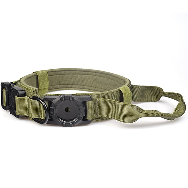 INF AirTag Pet Collar - Justerbart hundhalsband i nylon med AirTag-hållare 0
