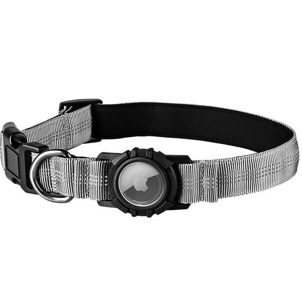 INF Reflekterende hundehalsbånd med AirTag-holder 0