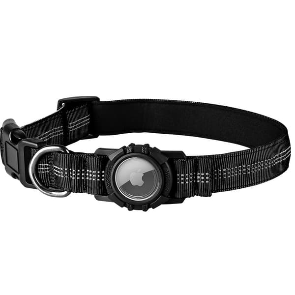 INF Reflekterende hundehalsbånd med AirTag-holder 0