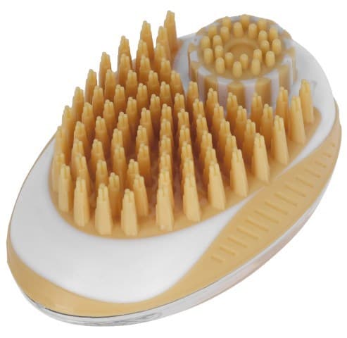 KERBL MagicBrush badborste för hundar och katter med 100 ml behållare - 11,5x7,5 cm