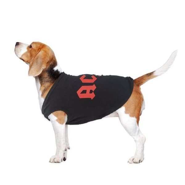 T-shirt för hund - AC/DC - Storlek XS - Svart - Andningsbart material - Optimalt komfort