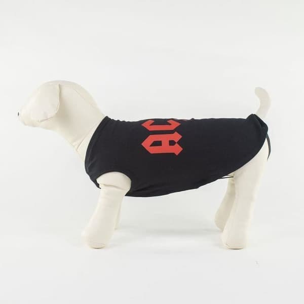 AC/DC Dog T-Shirt - Storlek XXS - Svart - Andas och lätt