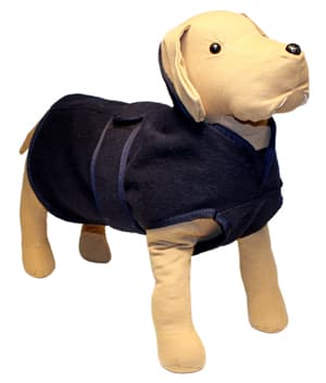 TÄCKE YLLE MARINBLÅ, Hundtäcke, Hundjacka, hundtröja, Hundkläder. 70CM - Ø74-100CM