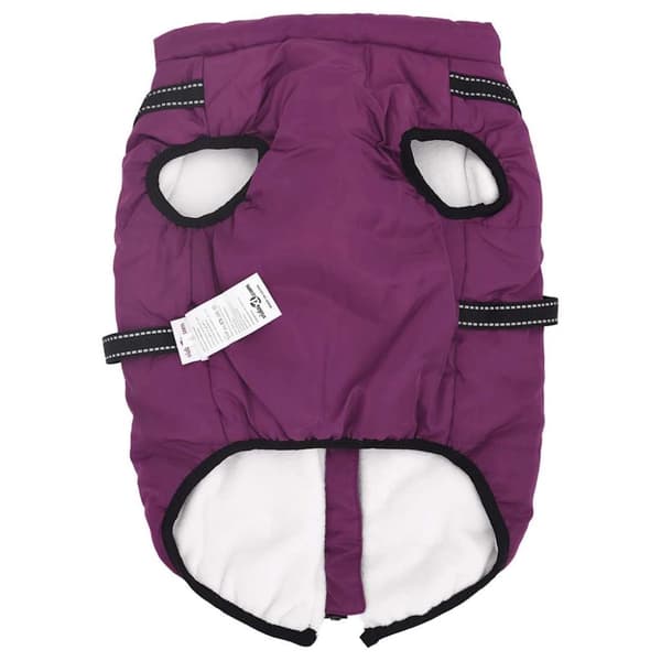 vidaXL Hundtäcke med sele vattentät lila reflex 3XL