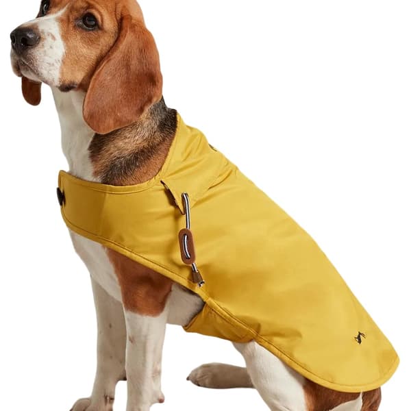 Joules Water Resistant Dog Coat Mustard S