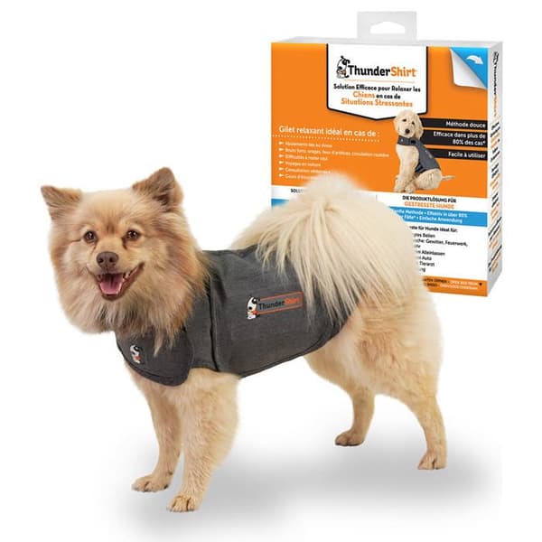 Avslappnande väst för hundar - ThunderShirt - Storlek XS - Grå