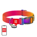 Miniatyrbillede 1 af 5: Nylonhalsbånd med QR-kode til Waudog gradienthund, orange, str. XL