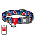Miniatyrbilde 1 av 5: Waudog "Fig" nylon hundehalsbånd med QR-kode, størrelse XL