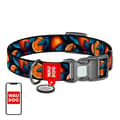 Miniatyrbilde 2 av 5: Waudog "Oranges" nylon hundehalsbånd med QR-kode, størrelse XL